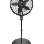 Lasko 1843 Floor Fan - 18" Diameter - 3 Speed - Adjustable Height, Oscillating, Quiet, Programmable, Remote - Black