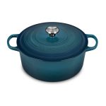 Le Creuset Signature Cast Iron 7.25-Quart Deep Teal Round Dutch Oven