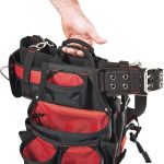 Milwaukee 48 22 8120 24 Pockets Contractors Work Belt with Suspension Rig - Red/Black 53" Waists