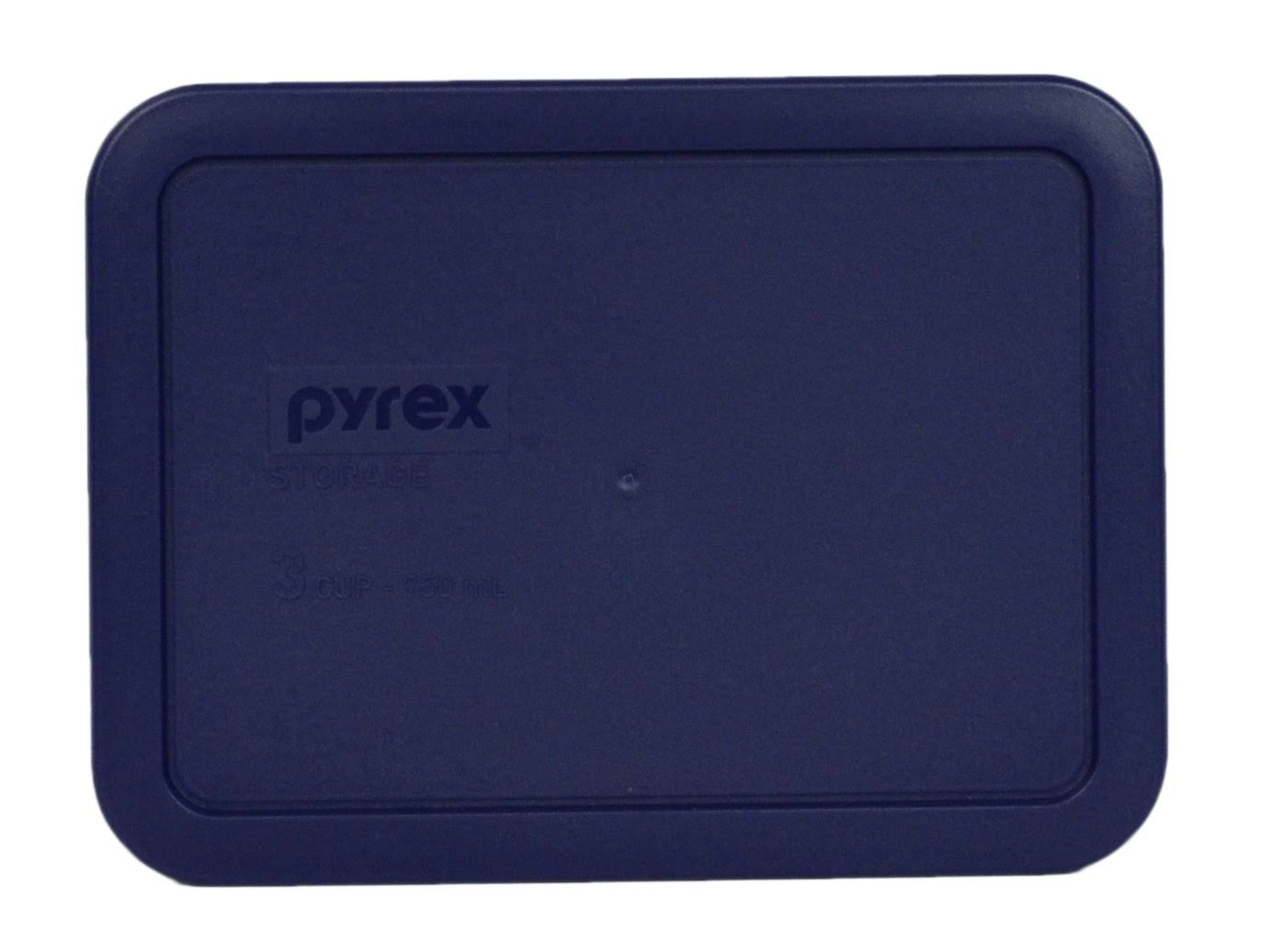 ded9959c83aea5f6f9c43273d812889589892551f3a3b78429913859636842d7.jpg Pyrex 7210-PC Rectangle Red 3 Cup Storage Lid for Glass Dish (4, Red) - Image 1