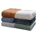 Better Homes & Gardens Green River Polyester Textured Velvet Throw Blanket, 50 inchx72 inch, for Adult