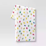 Room Essentials Printed Plush Easter Eggs Blue Throw Blanket | Target