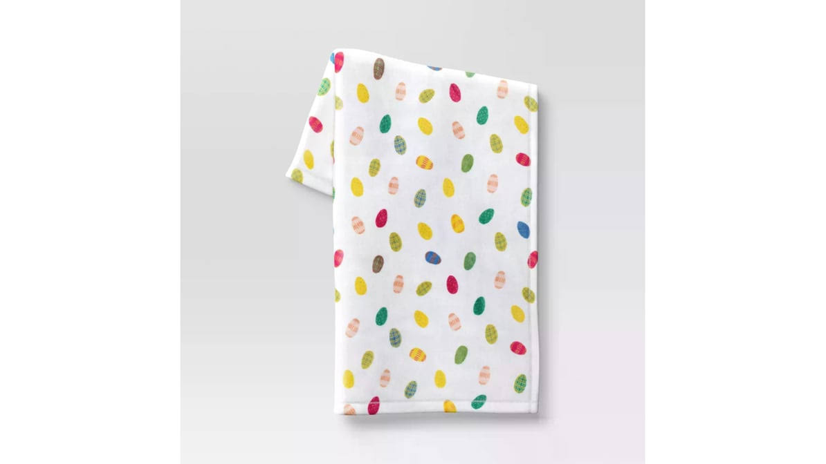 df0e756f438245e256c920781afb35004f25e80a6290fdf188c90c9c4cef96d4.jpg Room Essentials Printed Plush Easter Eggs Blue Throw Blanket | Target - Image 1