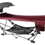 Zenithen Limited Red Folding Hammock with A Retractable Canopy