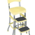 Cosco Stylaire Retro Chair + Step Stool with Sliding Steps. Yellow(Yellow)
