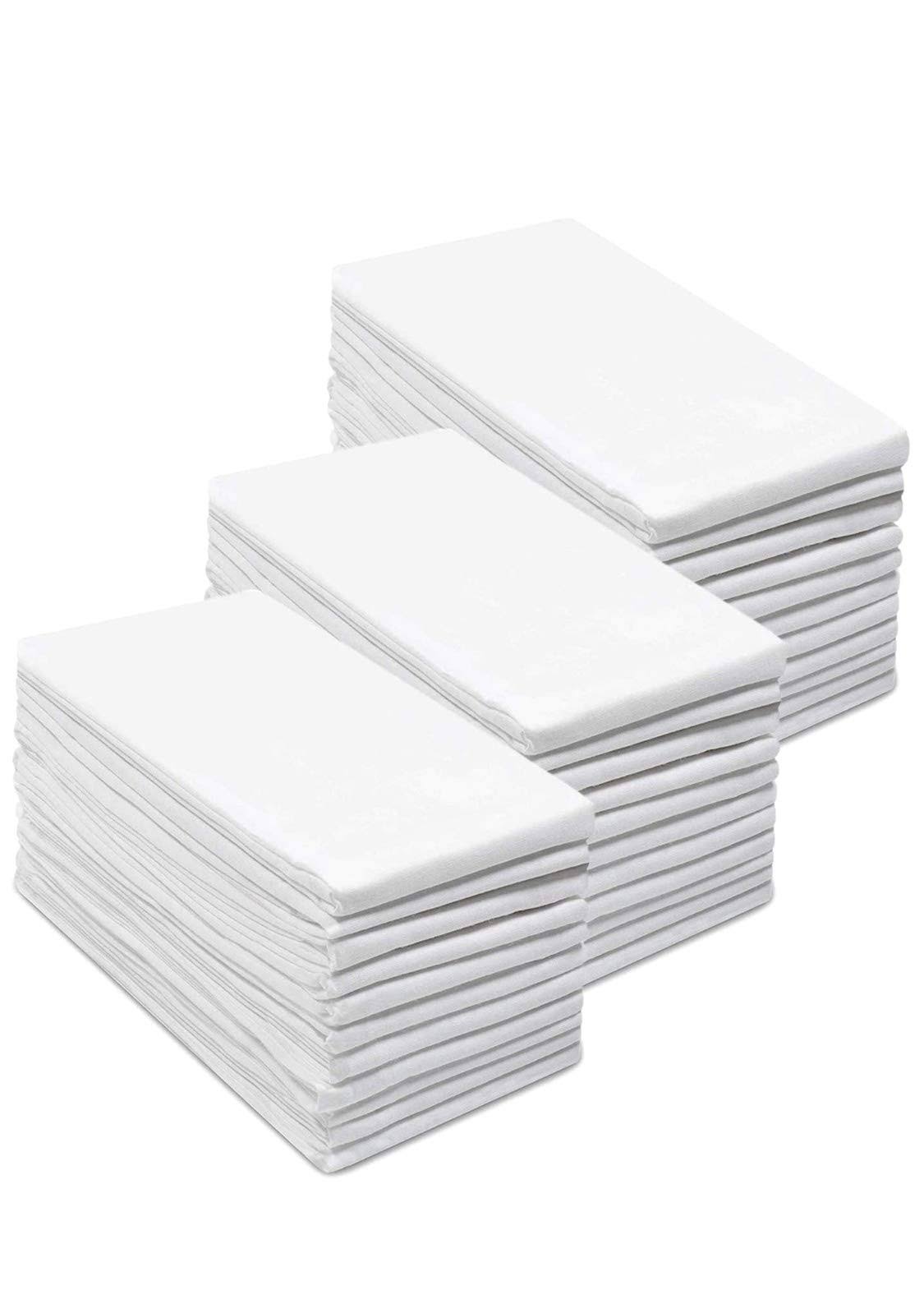 df4020b1ff5b02dff68e8abd265618308aa81f9719dc527931bec727f21d8cf5.jpg Simpli-Magic 79146 Flour Sack Kitchen Towels, Pack of 12, White - Image 1