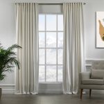 Extra Long and Extra Wide Decorative Single Panel Lilijan Home & Curtain Size per Panel: 52" W x 72" L, Curtain Color: Off White