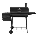 Royal Gourmet Charcoal Grill with Offset Smoker and Side Table