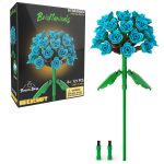 Brickcraft Bricktanicals Hydrangea Building Kit (121-Piece Set), Artficial Flower Craft, Gift for Him and Her, Multicolor