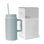 Simple Modern 50 oz Mug Tumbler with Handle and Straw Lid | Insulated Stainless Steel Travel Jug Water Bottle |Trek | 50oz | Sea Glass Sage