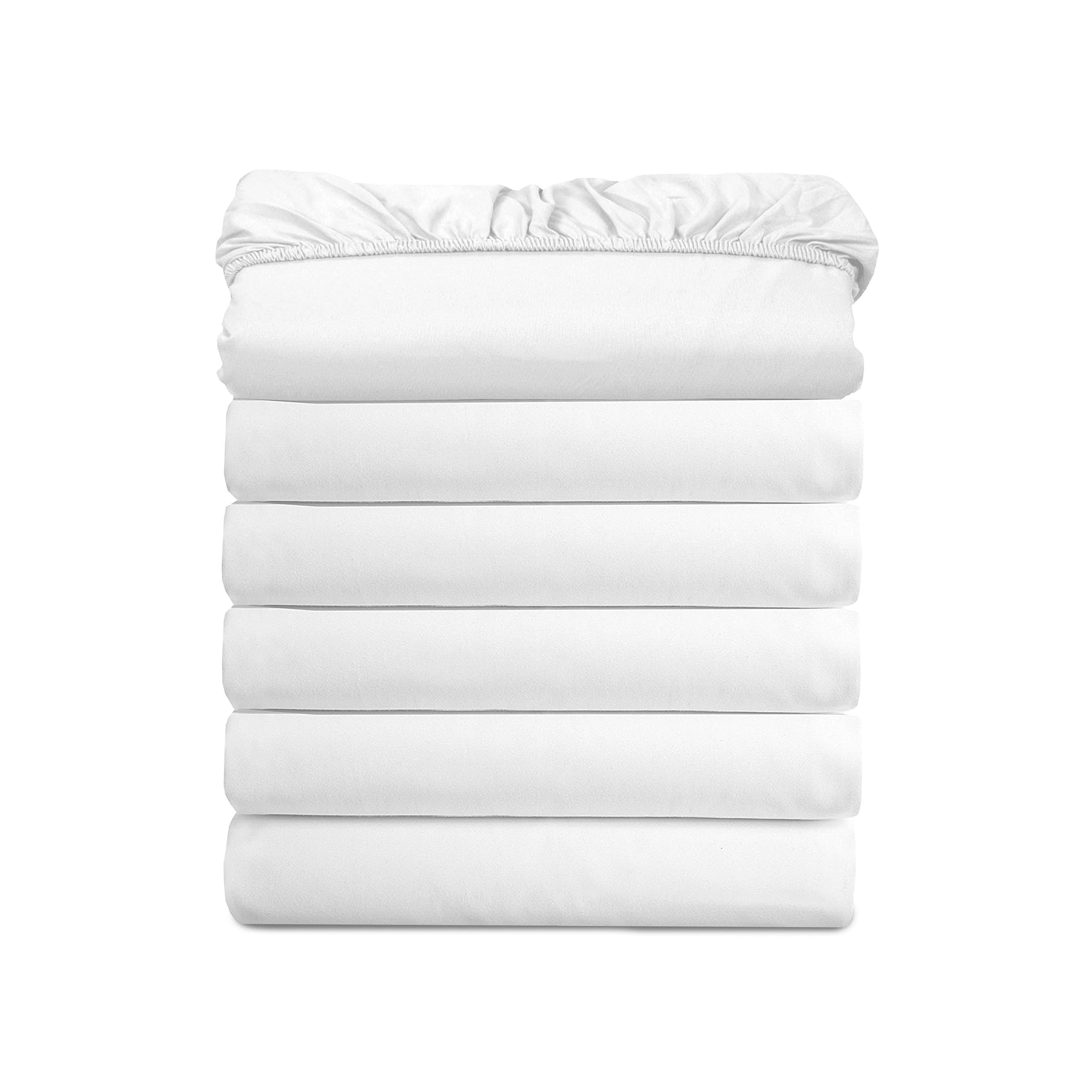 df81df8c70912d557e364319fefca72ae4eaa7cb26e5c6d35f670fe96ecba44a.jpg (6-pack) Luxury Fitted Sheets! Premium Hotel Quality Elegant Comfort Wrinkle-Free 1500 Thread Count Egyptian Quality 6-Pack Fitted Sheet with Storage - Image 1