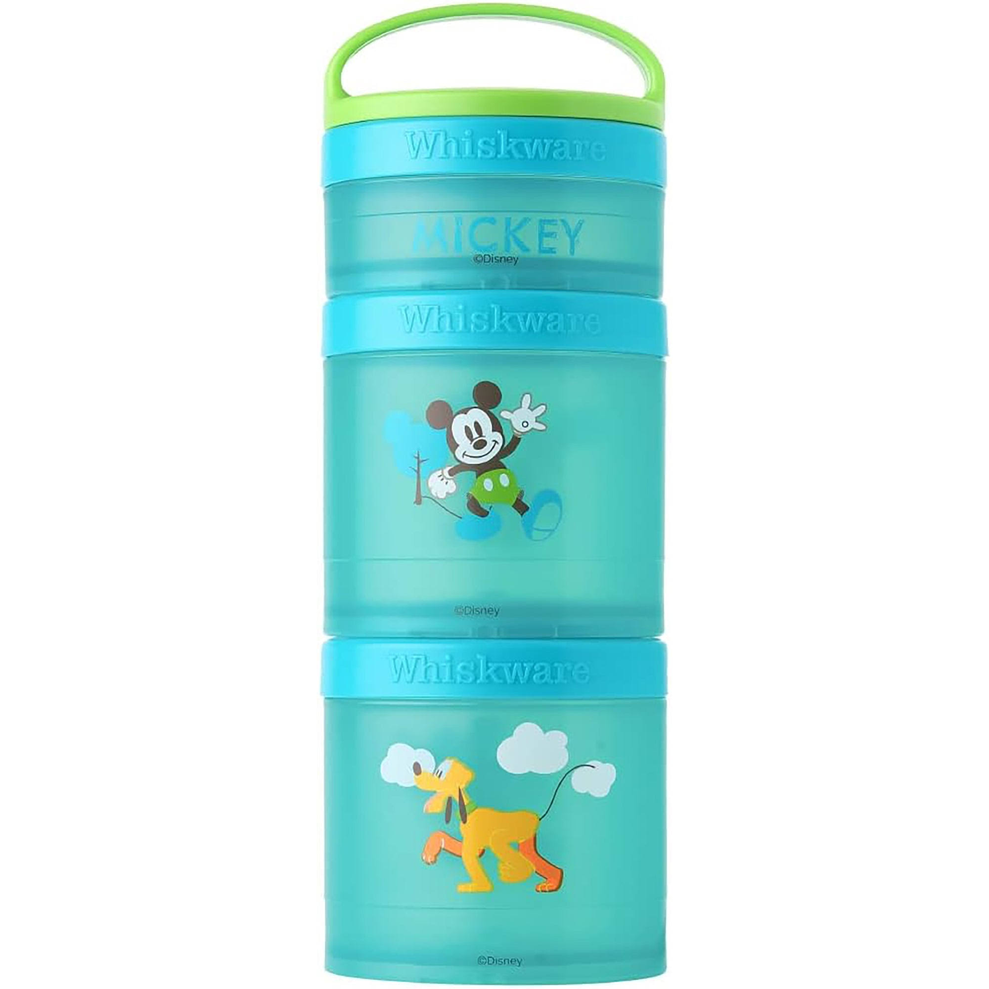 df8ff28b7b3130ff1760c02261b446984363cc07895f85ad44570910441164f2.jpg Whiskware Disney Stackable Snack Pack Containers - Mickey & Pluto - Image 1