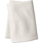 Lands' End Cotton Waffle Weave Blanket, White, Twin