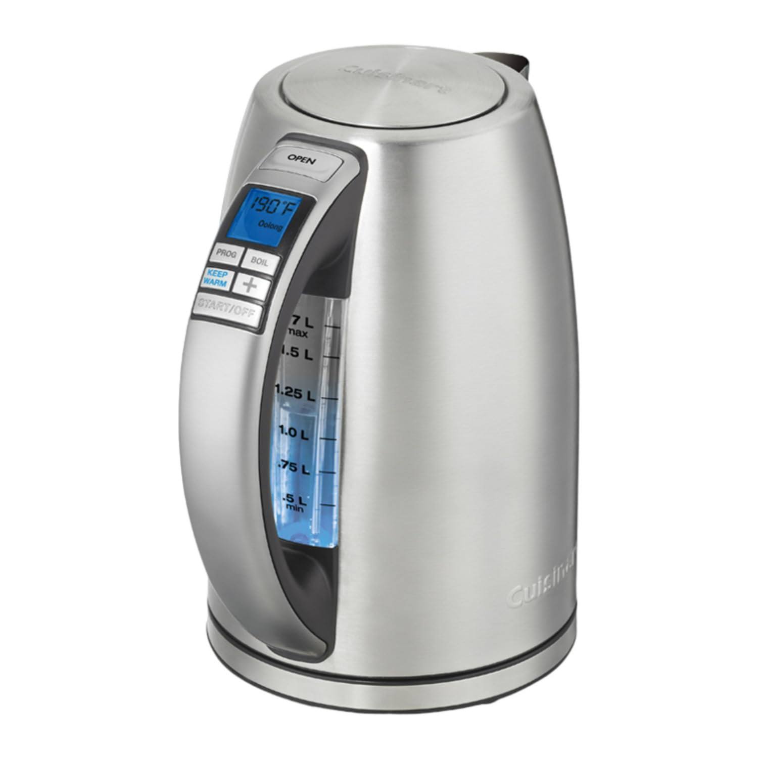 dfe430f8ec5e3fc7a38899d18aa0050a73ebdba7034503a94cd5defc2283775b.jpg Cuisinart 1.7-Liter Electric Kettle in Stainless Steel - Image 1