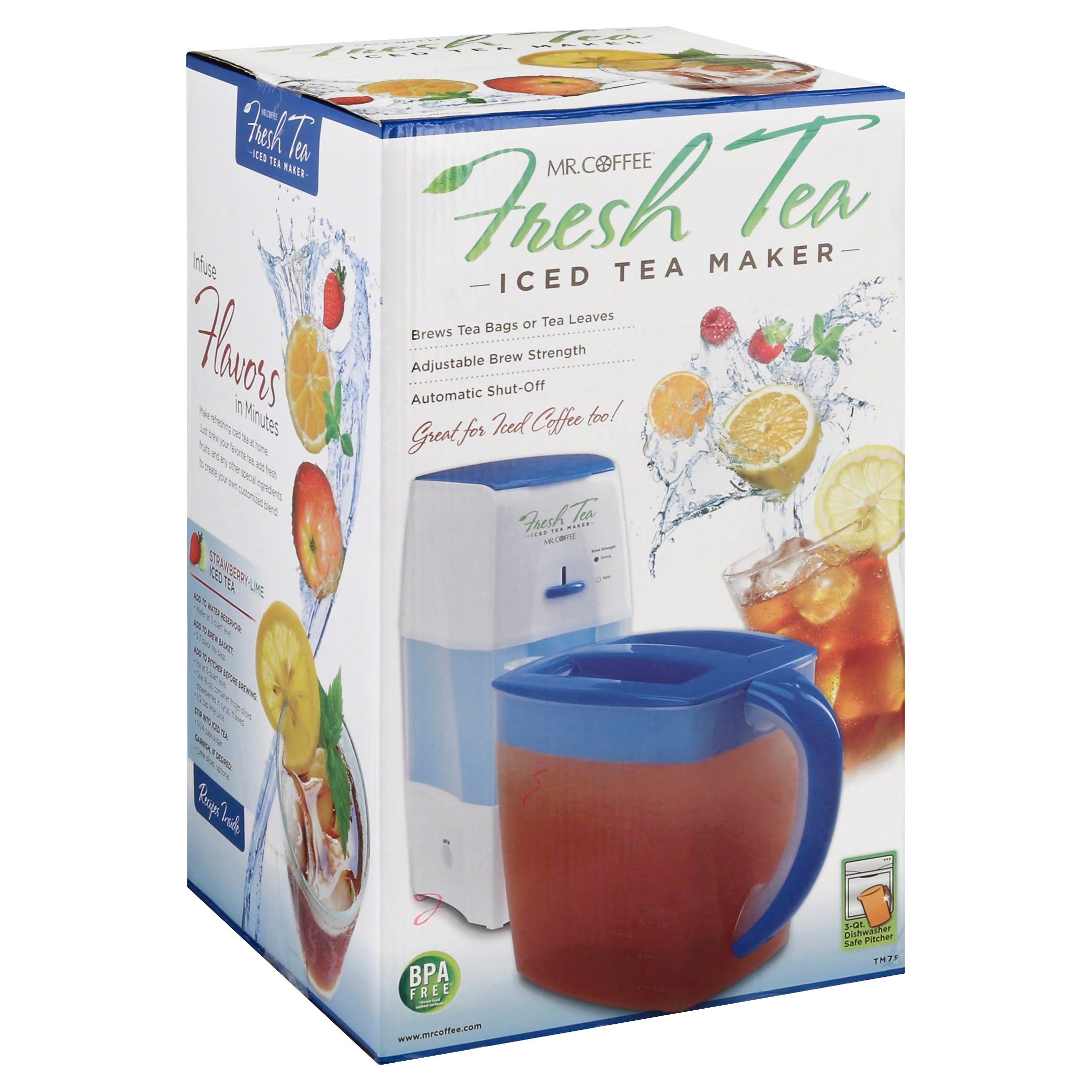 dff1805b4bd7dfbbaa913c2595b3d2add88f935aee5a5e8b3fa450d62c9763e3.jpg Mr Coffee TM75 Iced Tea Maker, 3 qt - Image 1