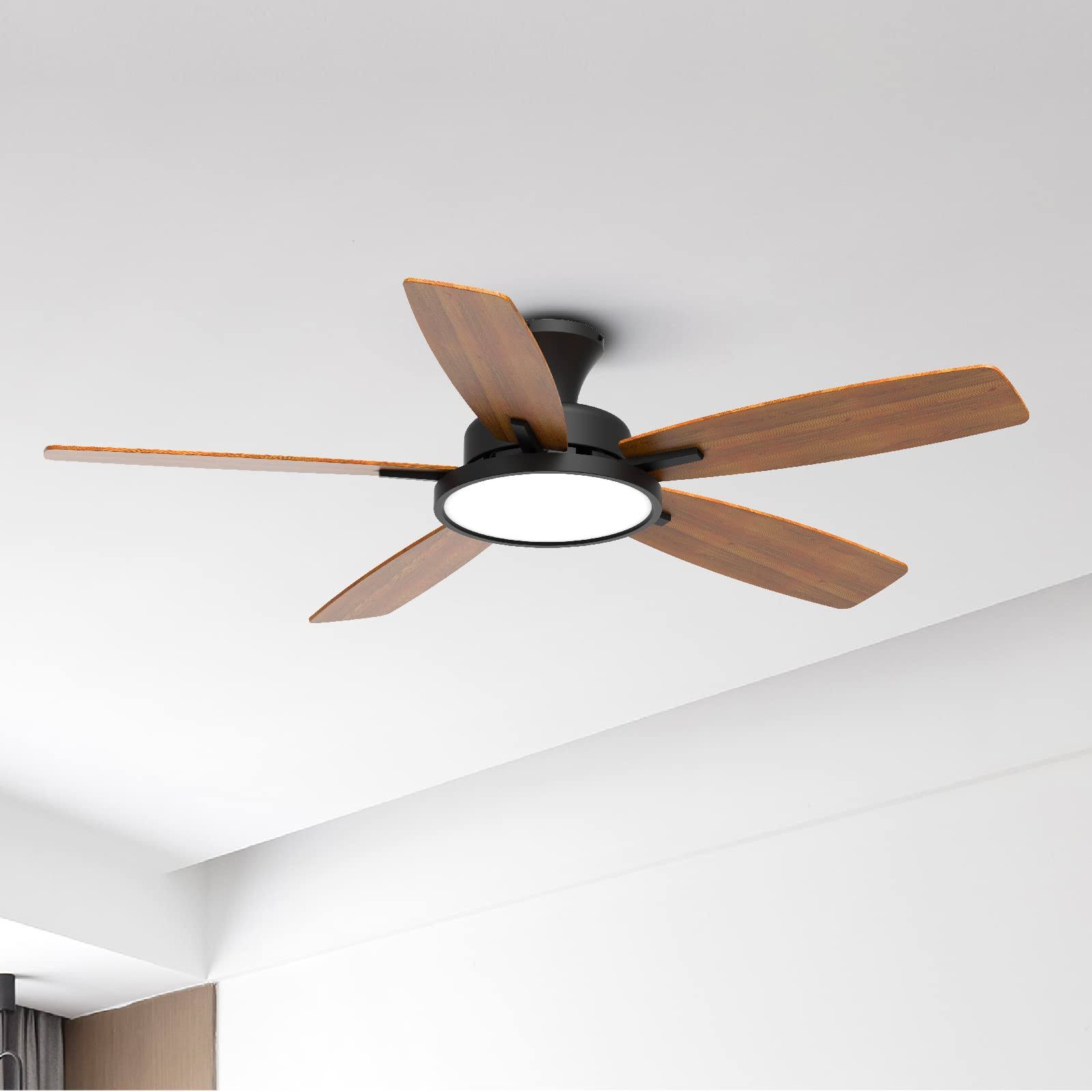 e00c74a23c6e907a9e57f8c63bb031f14b567258d0528e76df19ddcacdb42a46.jpg TALOYA 52 inch Ceiling Fans with Lights,Remote Control Multifunctional Quiet Fan with Three Color Temperature and Dimmable Light with Reversible - Image 1