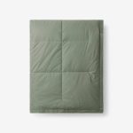 The Company Store Lacrosse Down Thyme 1-Size Throw Blanket, Green