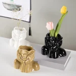 Modern Ceramic Flower Vase – Decorative Desktop & Floor Home Decor Pot