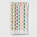 Opalhouse Multi Striped Sonoma Hand Towel in Coral