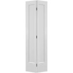 Masonite 24 in. x 80 in. 2 Panel Lincoln Park Primed White Hollow-Core Composite Bi-Fold Interior Door