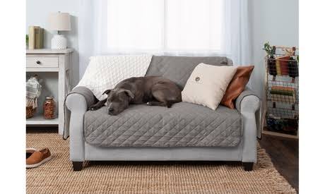 e06d6ba2230fcd3745b92b347428d959651adfe735d3dbd2b6e8a79e5b734898.jpg FurHaven Pet Reversible Furniture Protector - Chair, Gray/Mist - Image 1