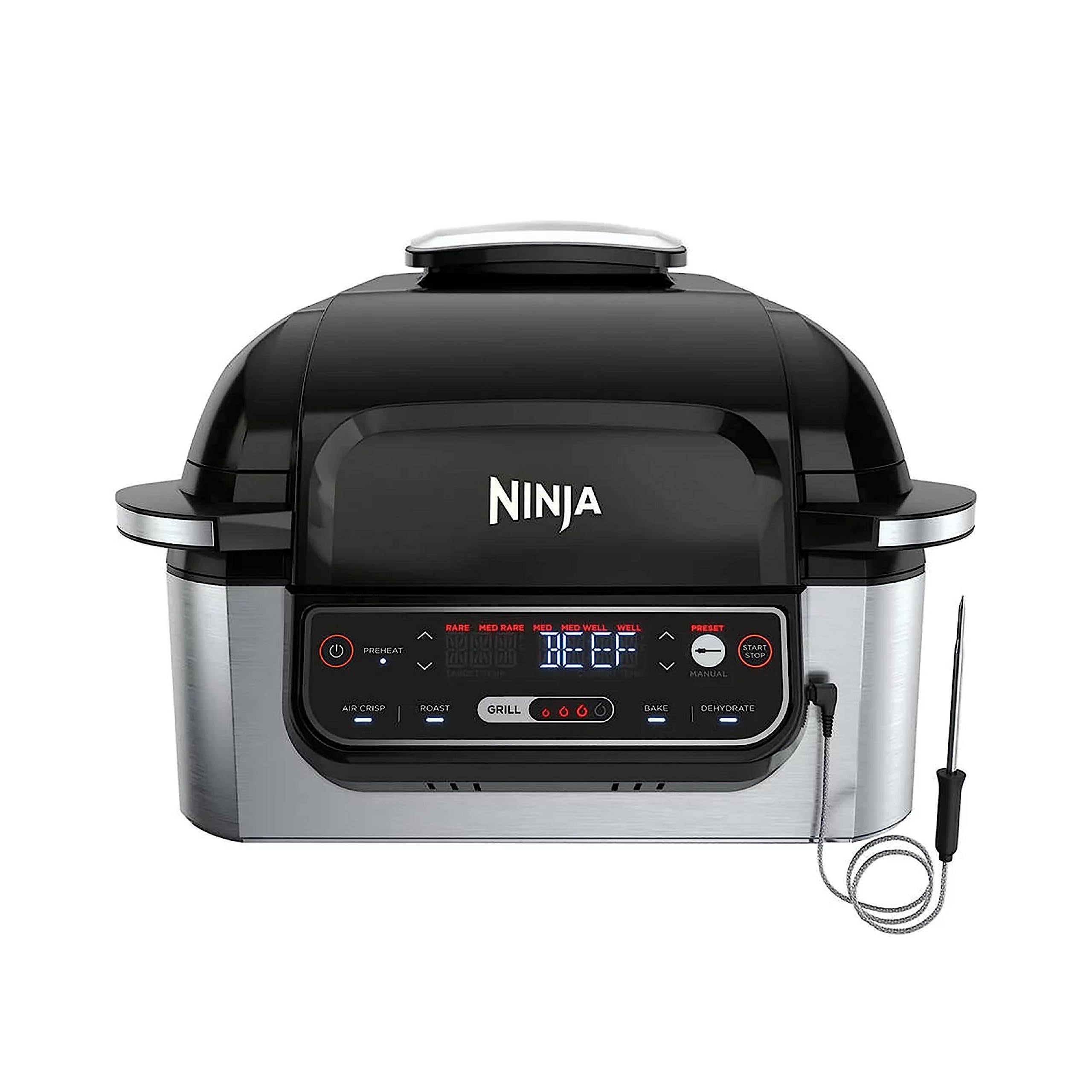 e07dc6513ecbcb36c652bcfb0054fbe00810b60e31f50e711ea258c6c7c7f596.jpg Ninja Foodi 5-in-1 Indoor Grill 4-Quart Air Fryer with Roast Bake Dehydrate - Image 1
