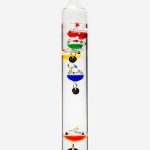 Glassic Gifts Galileo Thermometer (13" Tall)