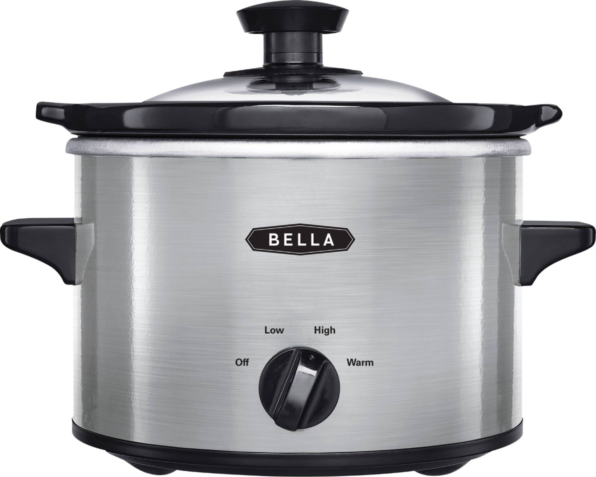 e0a564a47f668cbf521c79f2258f2ad3138ddc77f5d944e8cf3ff4837dde7fe2.jpg Bella - 1.5-qt. Slow Cooker - Stainless Steel - Image 1