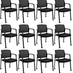 Tangkula Rolling Conference Room Chairs Set of 12
