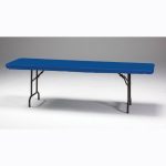 Creative Converting 37342 Royal Blue Plastic Tablecover Stay Put 30 x 96 Solid (Case of 12)
