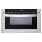 Cosmo COS-12MWDSS 24 in. Built-In Microwave Drawer with Automatic Presets Touch Controls Defrosting Rack and 1.2 Cu. ft. Capacity in Stainless Steel