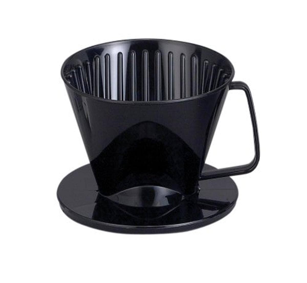e1134beee60cbed92a801f5e4d3780d5780df0df384c856c9d49c02d066cf6c9.jpg HIC 2661 Coffee Filter, Cone, Polypropylene, Black - Image 1