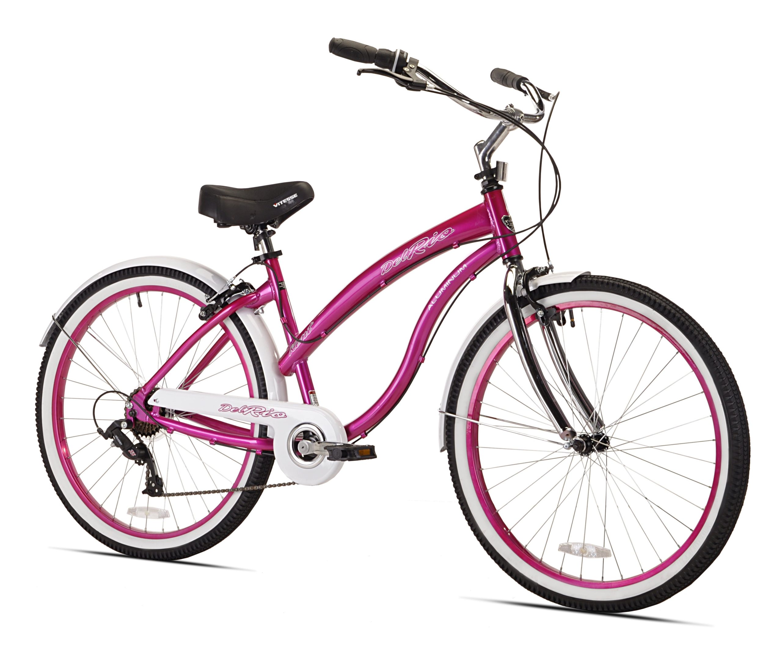 e134cdef9a7d43ee29bcefa86d8724cdae9d1f274ffdcfea1c972b6c6e1c47a7.jpg 26 Del Rio Women's Cruiser Bike. Magenta - Image 1