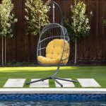 Humble + Haute Indoor/Outdoor Egg Chair Cushion - Cushion Only - 27 x 44 x 4 Inches - Daffodil