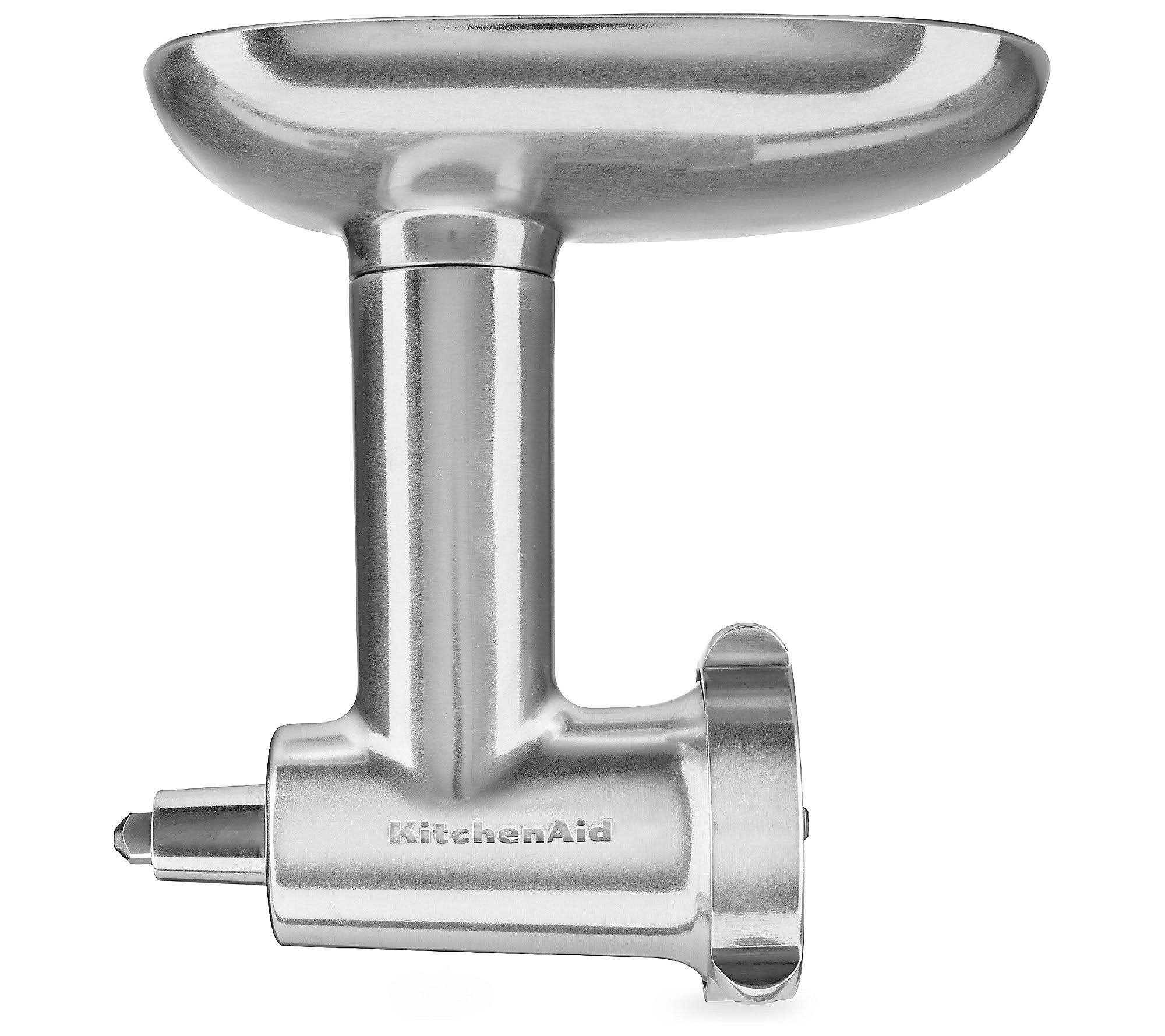 e18fc21677d4b9c7539b199e45cca90870a0e644bcaa9d3e2b4da3acc86fd687.jpg KitchenAid Metal Food Grinder Attachment with Sausage Stuffer - Image 1