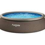 Funsicle - 16' x 42" Designer Wicker Quickset Inflatable Ring Above-Ground Pool