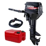 MIDUO 169CC Outboard Motor Marine Engine with Water - Cooling CDI Tiller Control System