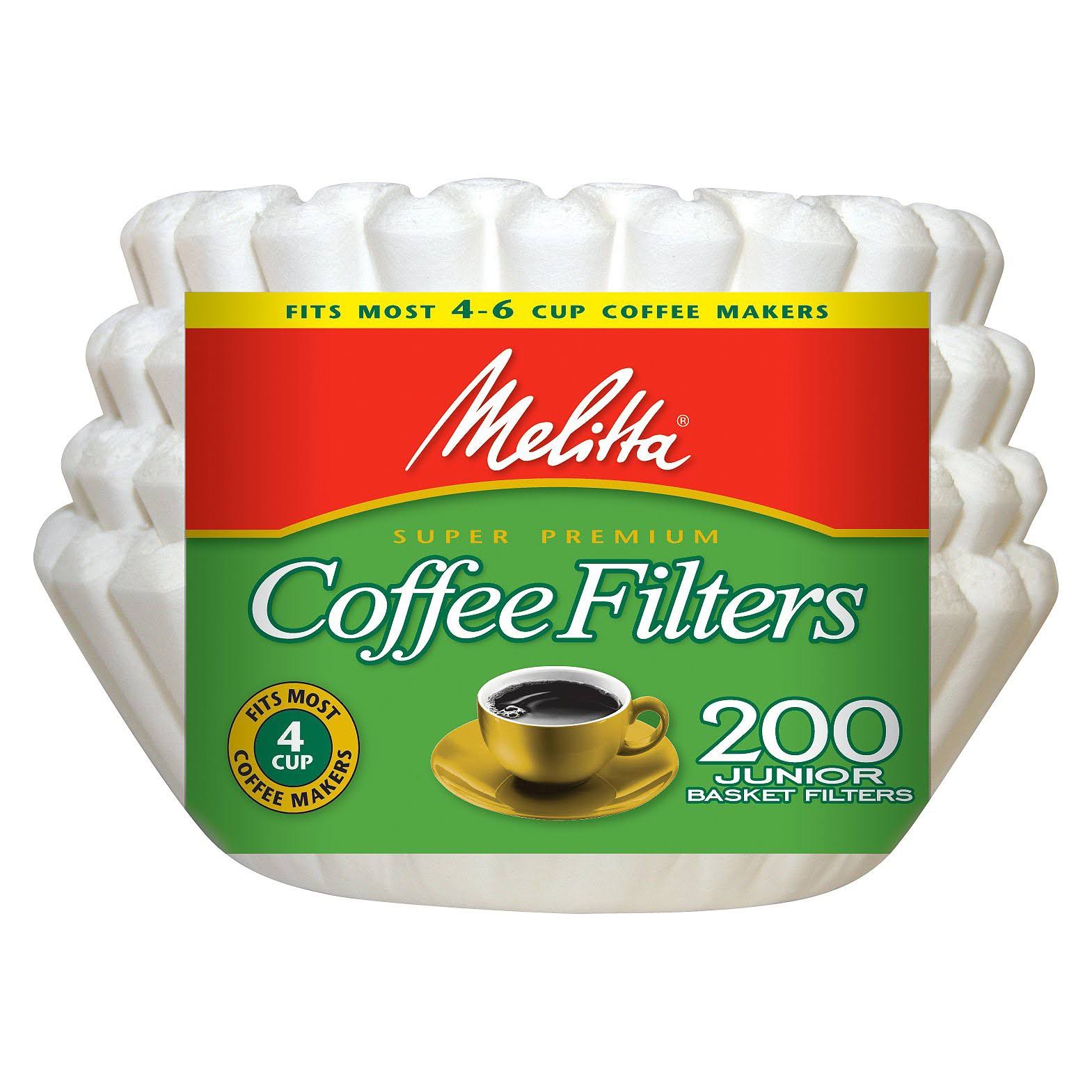 e1fbb340467daf978fad4995ccd8abe195edc2dcacc32b4b5986194995ca9a4c.jpg Melitta Coffee Filters, Super Premium, Junior - 200 filters - Image 1