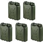Scepter BPA Durable 5 Gallon 20 Liter Portable Water Storage Container (5 Pack)