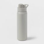 Room Essentials Stainless Steel Chug Water Bottle - Gray - 24 oz