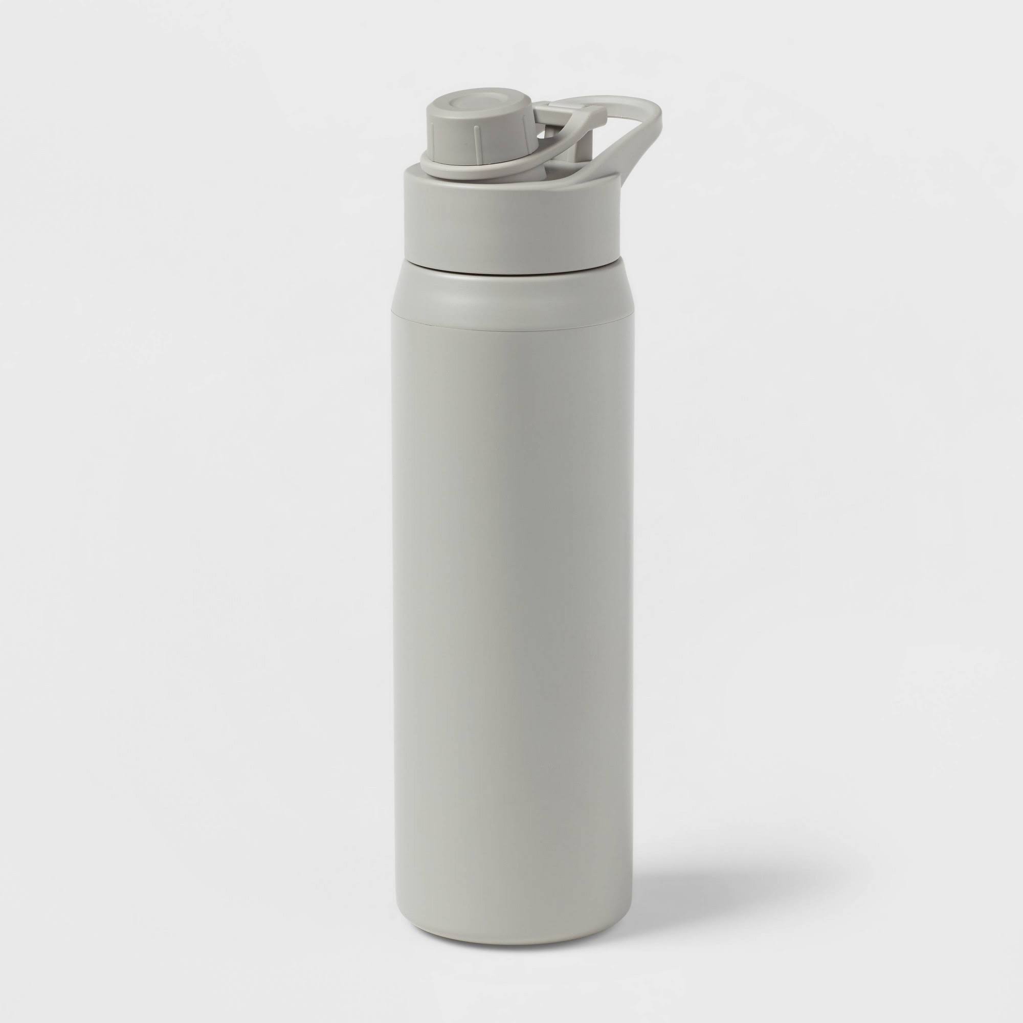 e27808bc7db110c40bae6a394b75389561813a651974b2d0b296d4b212077140.jpg Room Essentials Stainless Steel Chug Water Bottle - Gray - 24 oz - Image 1