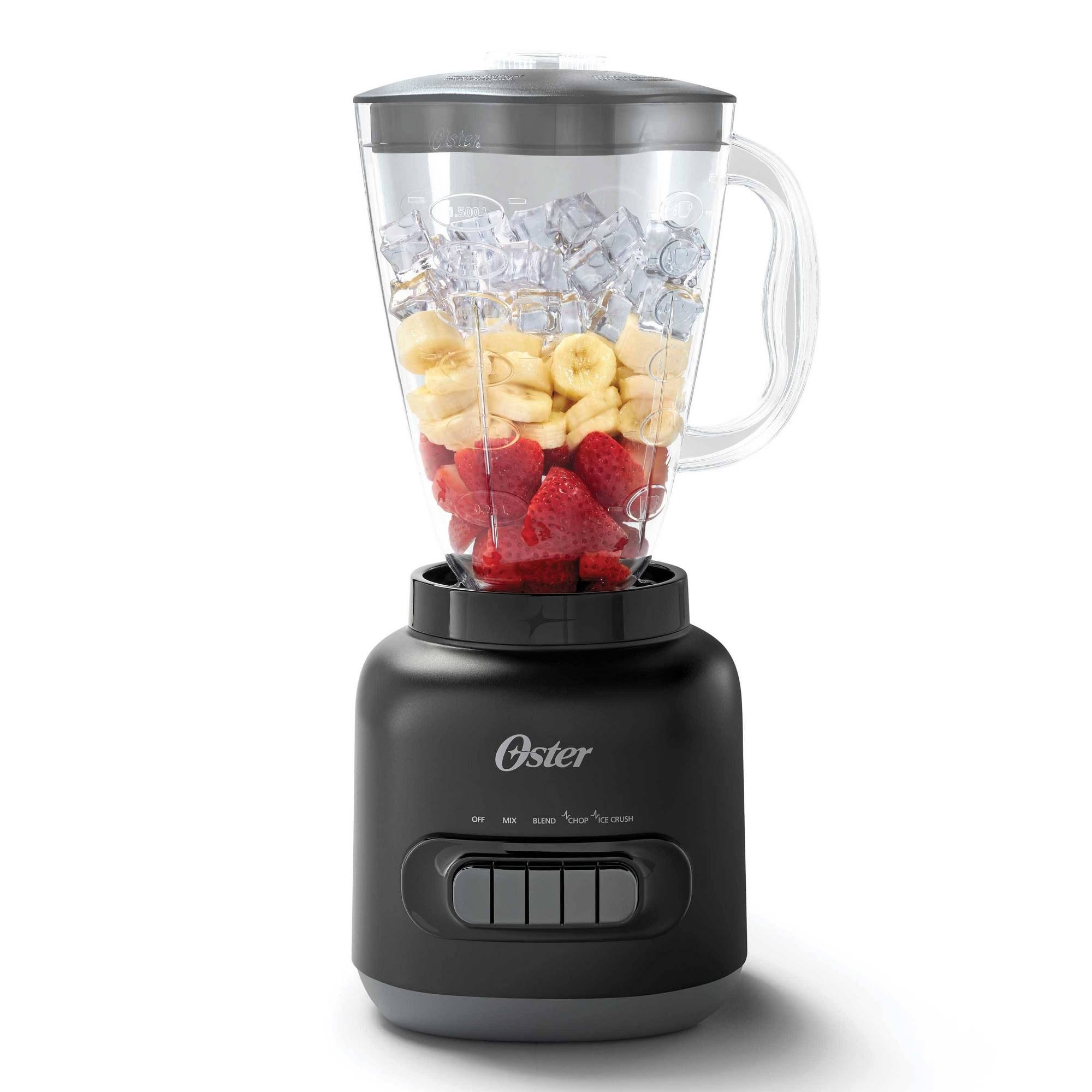 e279a27c2ece74db2f9ab190fc592291b313a2fe17d732b2d8f7934170b695a4.jpg Oster Easy-to-Use 5 Speed Blender - Black - Image 1