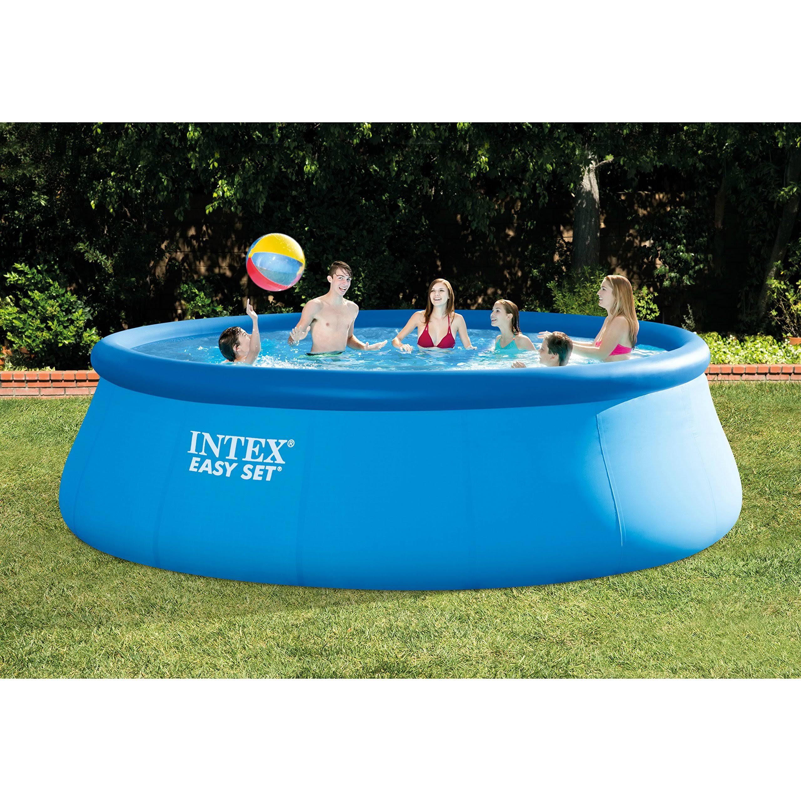 e28836f897c8f86ae9747632c8dbc738ec760bf313b7290b6ff978852f6eec82.jpg Intex 18' x 48" Easy Set Inflatable Pool - Image 1