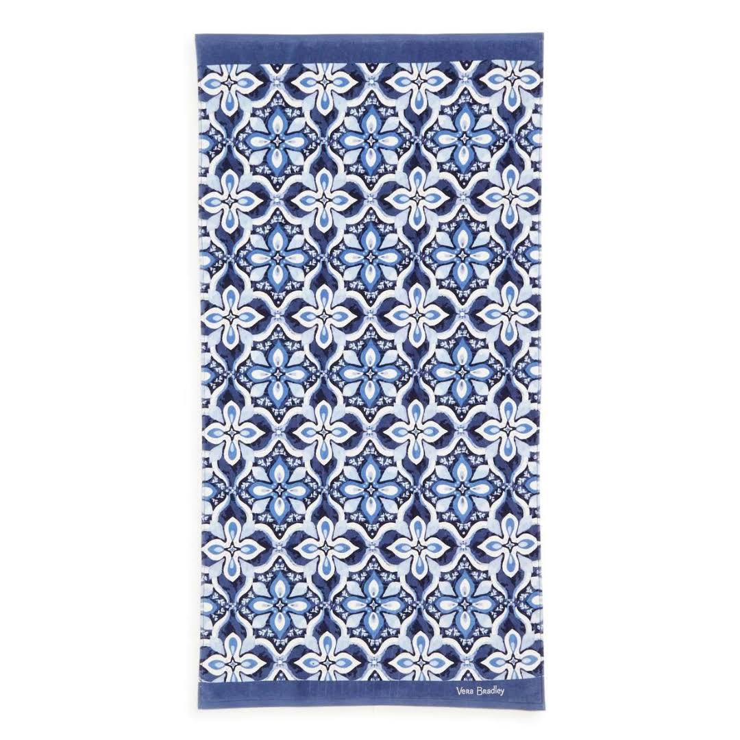 e28bdcbe346d15f65c3fc4efbffc316040d49a4464ca6bb7ca74bf1b42f4c1ec.jpg Vera Bradley Beach Towel - Raindrop Medallion - Image 1