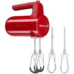 KitchenAid Cordless 7-Speed Hand Mixer w/FlexEdge Beaters ,Empire Red