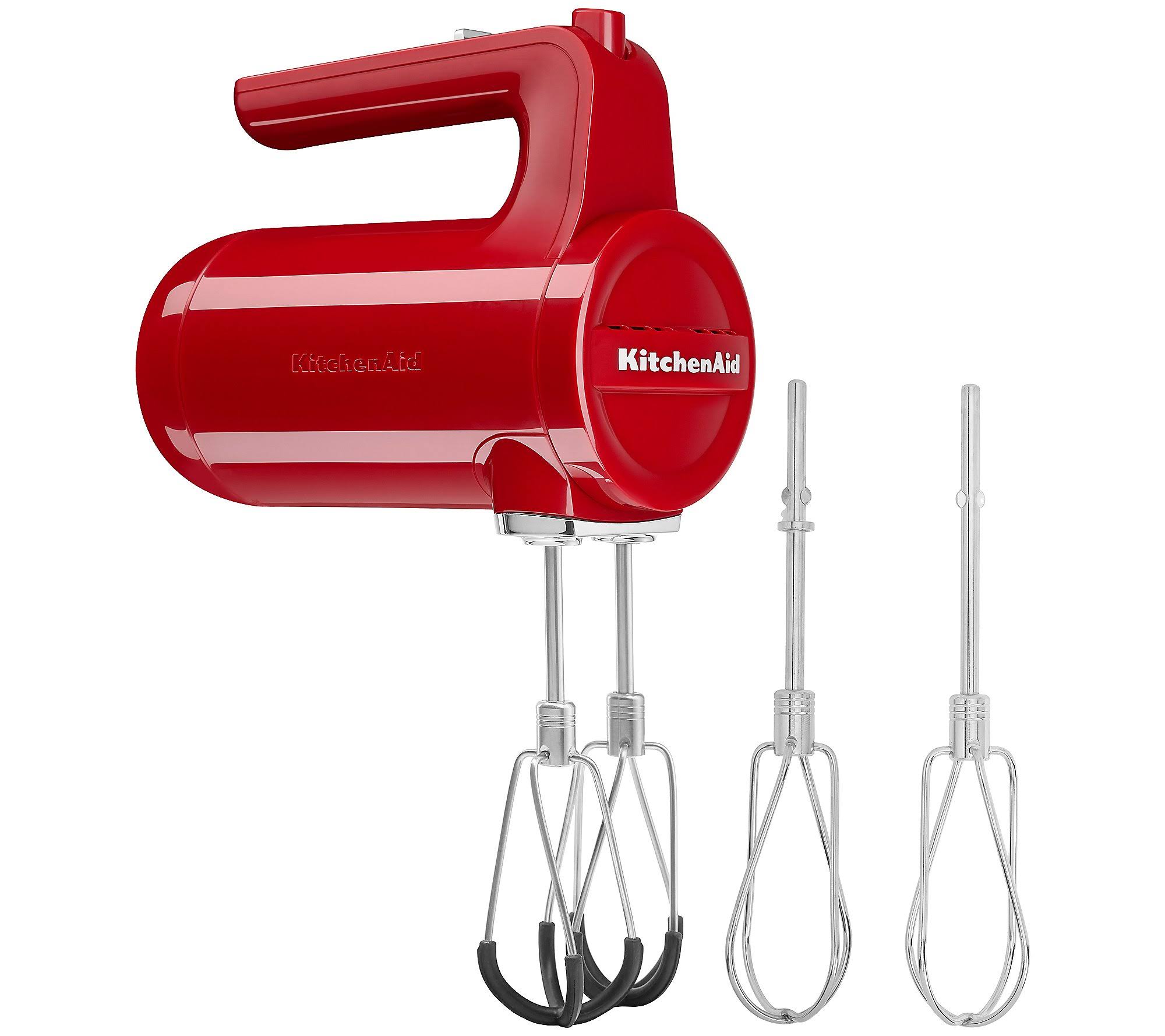 e2995bcee9994989658e62d9b81e11224304e6c2c25566ac519590836f5e9900.jpg KitchenAid Cordless 7-Speed Hand Mixer w/FlexEdge Beaters ,Empire Red - Image 1