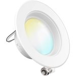 Sunco Lighting 16 Pack 5CCT Retrofit LED Recessed Lighting 4 inch, 2700K/3000K/3500K/4000K/5000K Selectable, Dimmable Can Lights, Baffle Trim, 11W