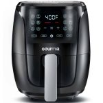Gourmia 4 qt Digital Air Fryer with Guided Cooking Black GAF486