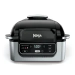 4 - in - 1 Indoor Grill with 4 - Quart Air Fryer, Roast, & Bake, AG300