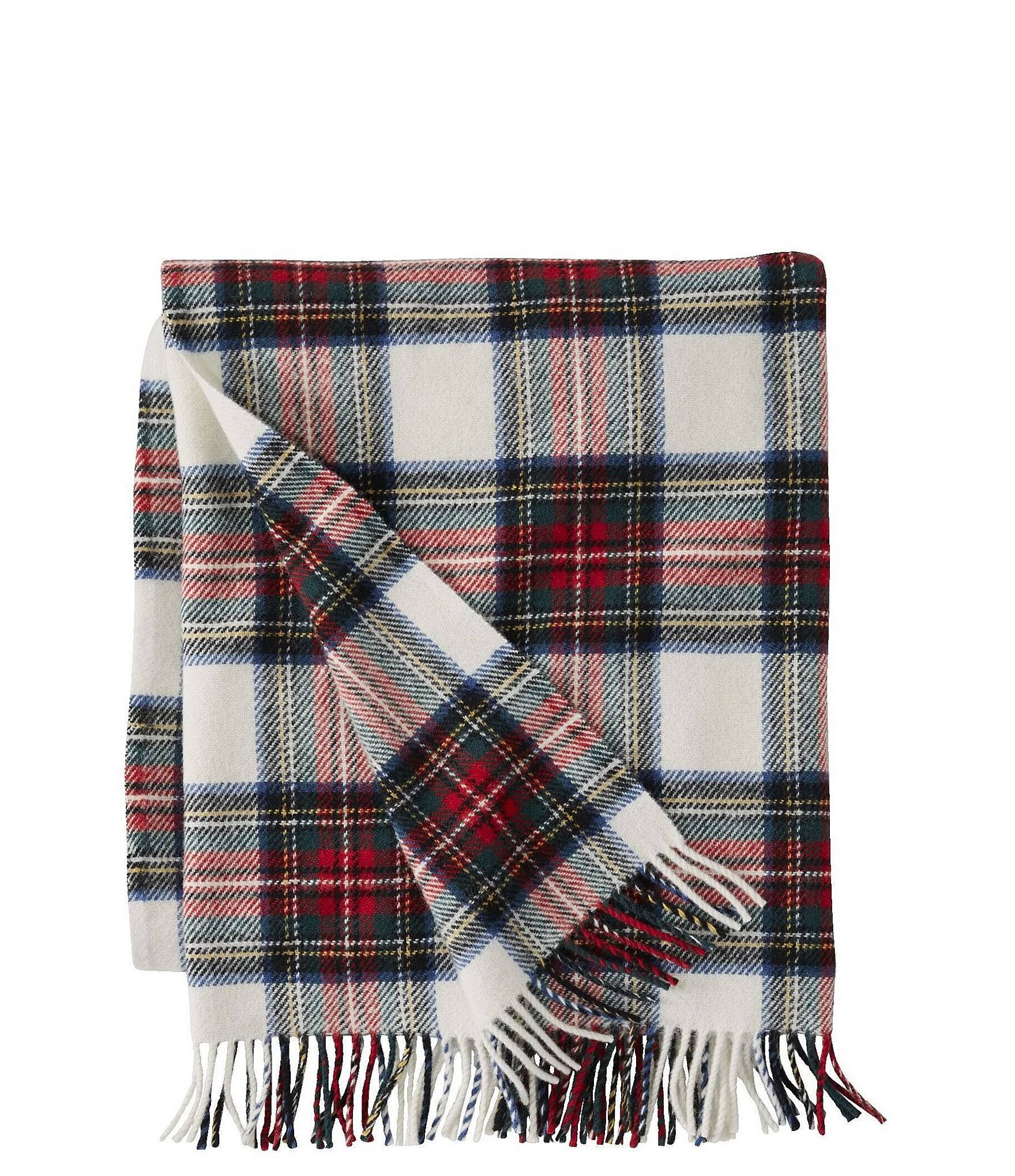 e2b5db70a75030a2701cc629114aa5496ad59cb18a3edf698e8d44af861a1786.jpg L.L.Bean Washable Wool Plaid Throw Blanket - Dress Stewart Plaid - Image 1